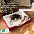 thumbnail image 3 of Cama para Perro Bedsure XL Ortopédica Impermeable Lavable Roja 42 cm, 3 of 9