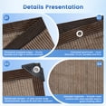 thumbnail image 5 of ALILYY 10' X 19' Sun Shade Cloth, 90% Patio Sun Shade Canopy, Rectangle Sand UV Block Sunshade for Backyard Yard Deck Patio Garden Outdoor Activities and Facility,Brown, 5 of 8