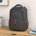 thumbnail image 2 of Mochila de viaje para portátil VANKEAN 17.3 pulgadas, repelente al agua, negra, 2 of 8