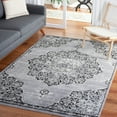thumbnail image 2 of SAFAVIEH Brentwood Dimitri Floral Bordered Area Rug, 10' x 13', Grey/Black, 2 of 8
