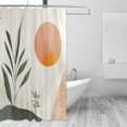 thumbnail image 2 of Yayeee Shower Curtain with Hooks 72"x72" Waterproof Fabric Bathroom Hanging Decor, Art Plant, 2 of 5