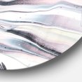 thumbnail image 2 of Designart 'Grey Marbling V ' Geometric Metal Circle Wall Art, 2 of 3