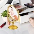 thumbnail image 4 of Makeup Mirror Desktop Mirror Vintage Style Makeup Mirror Double Sided Vanity Mirror, 4 of 9