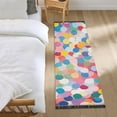 thumbnail image 3 of Yayeee Runner Rug for Bedroom 2'x6' Machine Washable Hallway Non Slip Mat, Yellow Colorful Circles, 3 of 8