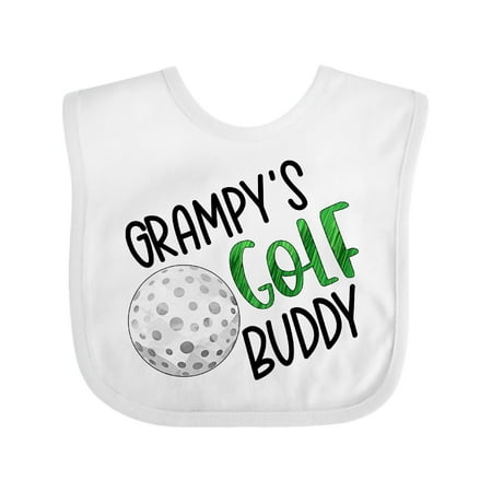 

Inktastic Grampy s Golf Buddy with Golf Ball Gift Baby Boy or Baby Girl Bib