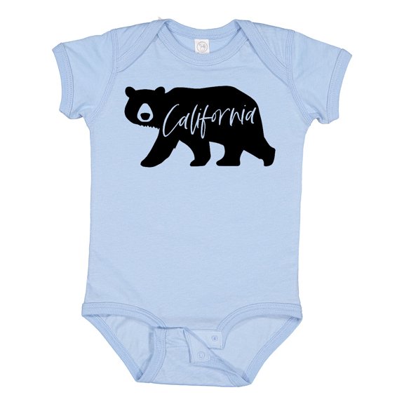 Inktastic California Black Bear Silhouette Boys or Girls Baby Bodysuit