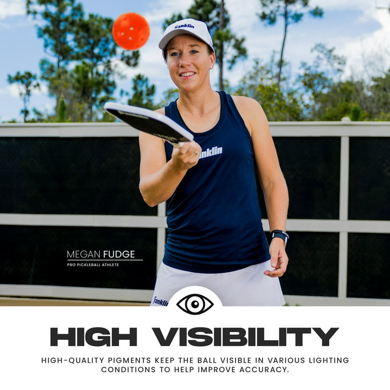 Franklin Sports X-40 Outdoor Pickleballs - Official Size - Ember