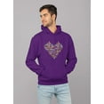 thumbnail image 2 of I Love You Baby Heart Hoodie Men -Image by Shutterstock, Male 5X-Large, 2 of 4