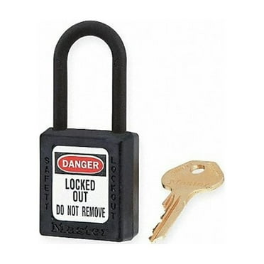 Master Lock Lockout Padlock,KD,Black,1-3/4"H 406BLK