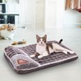 thumbnail image 3 of Thickened Winter Warm Dog Mat Soft Insulated Pet Sleeping Mat for Indoor Use Waterproof Cozy Cushion 50x35cm Cotton 400g, 3 of 8