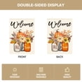thumbnail image 2 of Sm:)e Thankful Mason Jar Pumpkin Floral Fall House Flag 28 x 40 Inch Double Sided, 2 of 7
