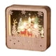 thumbnail image 2 of Luz nocturna LED de madera para casa de Papá Noel - Decoración navideña pintada a mano con resplandor cálido, adorno de escritorio y centro de mesa navideño, 2 of 6