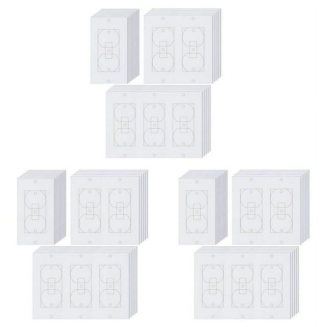 60Pcs Wall Insulation Outlet Insulators Sealers,Electrical Outlet Insulation Pads for Wall, Light, Switch Socket