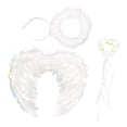 thumbnail image 2 of Disfraces de ángel Zulema Alas de plumas 45x35cm Juguetes, 2 of 8