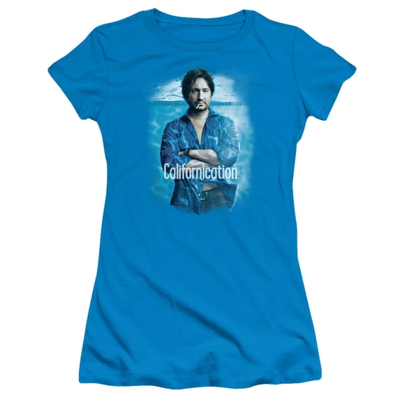 Californication Way Too Deep Junior Women's T-Shirt Sheer Turquoise