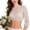 1-White, variant on Elegant Classic Festival Casual Cropped Tops for Women Oktoberfest Lightweight Mesh Crew Neck 3/4 Length Sleeve T Shirt Stylish See Through Bride Casual Tee 1-White XXL