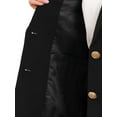 thumbnail image 5 of INSPIRE CHIC Women's Blazer Notched Lapel Long Sleeve Single Breasted Work Suit Jackets XS Black, 5 of 6
