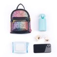 thumbnail image 4 of Minimochila SEALINF Bling convertible con hombros de piel sintética, 4 of 7
