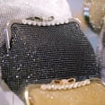 thumbnail image 6 of Gauze Elastic and Rhinestone for Garment Accessories Black 1500x300mm, 6 of 9