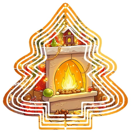 Metal Hanging Christmas Tree Wind Decorations – Festive Garden Spinners with Unique Tree Pattern Design for Yard and Garden Charm Metal Hanging Christmas Tree Wind Decorations – Festive Garden Spinners with Unique Tree Pattern Design for Yard and Garden Charm