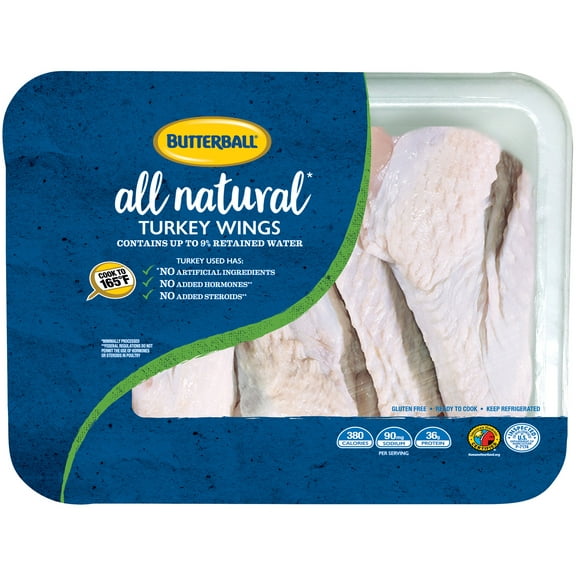 Butterball All Natural Turkey Wings, 2-3 lbs. Fresh Tray