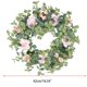 thumbnail image 3 of Rose Flower Eucalyptus Wreath Handmade Artificial Garland for Front Door Wall Wedding Party Home Decor Mother's Day Gift, 3 of 4