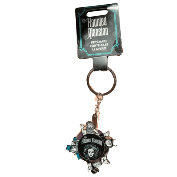 Disney Parks Haunted Mansion Madame Leota And Ghosts Spinner Keychain New w Tag