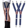 thumbnail image 1 of HSHDLDF Y-Style Shirt Stays Men Non-Slip Locking Clamps Adjustable Elastic Straps, 1 of 7