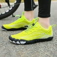 thumbnail image 5 of Yindaity Mens Womens Barefoot Trail Running Shoes Wide Toe Box Zero Drop Cross-Trainer Walking Yellow,8, 5 of 5