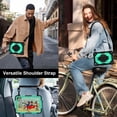thumbnail image 6 of Case for Samsung Galaxy Tab A9+ / Tab A9 Plus 11 inch 2023 Model (SM-X210/X216/X218) Contrast Color Multi-functional Cover With Wrist Chain and Shoulder Strap, 6 of 7