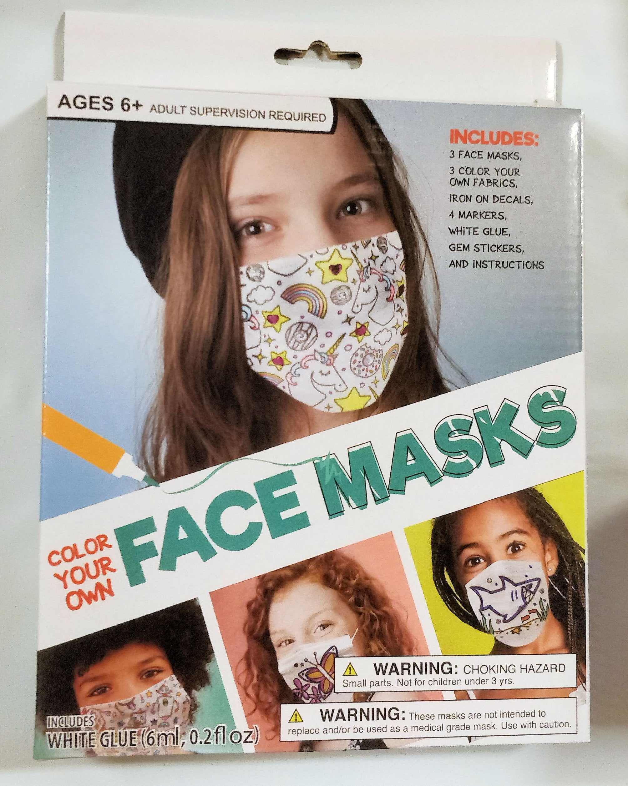 Color Your Own Face Masks