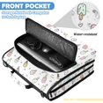 thumbnail image 6 of Zipper Binder with Shoulder Strap 2 inch 3 Ring Waterproof File Folder Organizer Bag 500 Sheet Pastel Ice Cream Pattern, 6 of 8