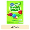 (4 pack) Great Value Tangy Fruit Smiles, 22 Count