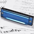thumbnail image 6 of of C Diatonic Harmonica Mouthorgan with ABS Reeds Mirror Surface Design 10 Holes Blues Harmonica Perfect for Beginners Professional Students Kid Blue, 6 of 7