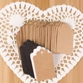 thumbnail image 2 of facefd 100pcs Label Kraft Paper Blank Hang Tags Christmas Wedding Party Favor Notes Solid Gift Card, 2 of 8