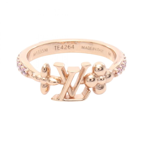 Pre-Owned Louis Vuitton LV Iconic Ring - Gold Plated (GP) with Rhinestones Women's Tone