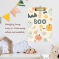 thumbnail image 4 of FORMRS Acrylic Clipboard with Low Profile Clip Standard A4 Letter Size, 12.5" x 9", Halloween Cute Pumpkins, 4 of 8