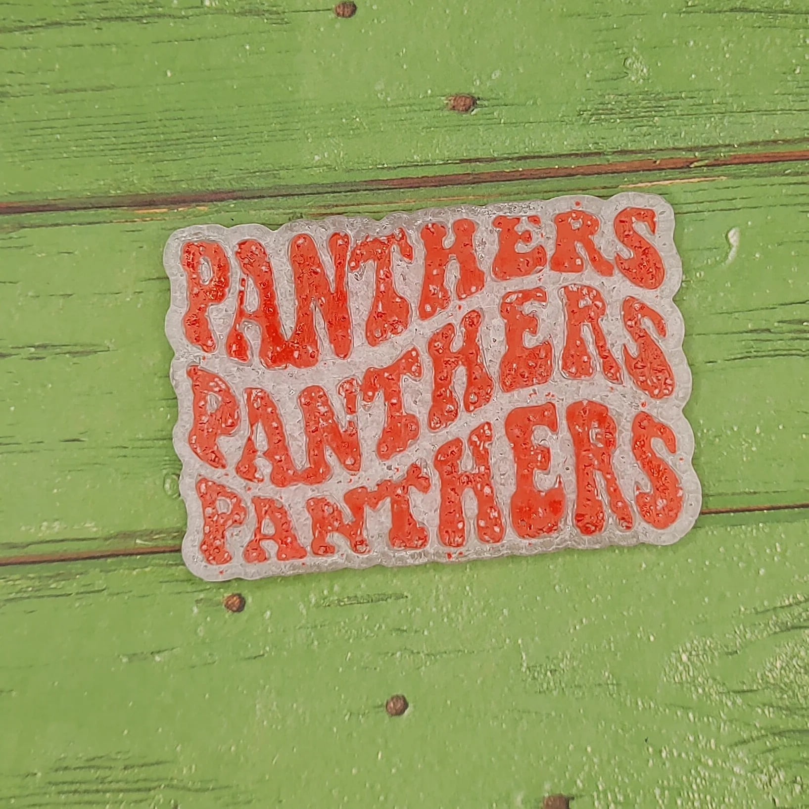 Panthers 3x Retro Font School Mascot Silicone Freshie Mold