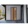 thumbnail image 5 of Front Exterior Prehung Steel Door / Ronex 1055 Teak / Entry Metal Modern Painted W36" x H80" Left hand Inswing, 5 of 6