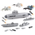 thumbnail image 1 of Set de juguetes para portaaviones DeAO Military Submarine & Aviones, 1 of 6