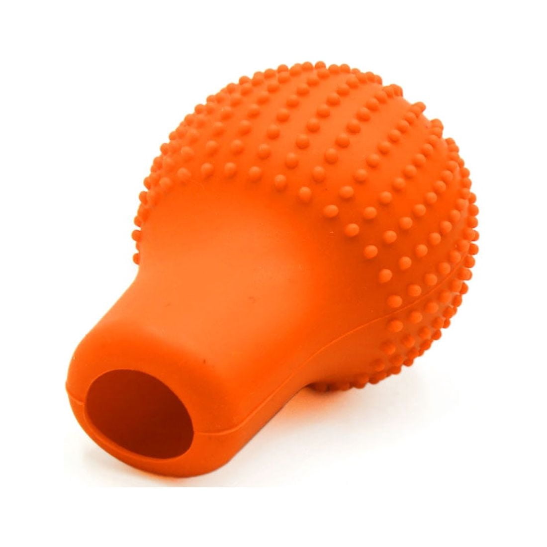 Unique Bargains Silicone Nonslip Car Manual Gear Shift Lever Knob Protective Cover Orange