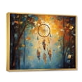 thumbnail image 2 of Designart Décoration Murale Encadrée Attrape-Rêves, art Mural Encadré Attrape-Rêves Bleu Expressionniste, art Mural Traditionnel Encadré Bleu Or, 44x34 Pouces Cadre Doré, 2 of 5