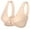 Beige, variant on TSADFHJI Women Bra Mother Underwear Front Button Bra Seamless Push up Vest Bra Womens Bras White Bras for Women Bunny Womens Bras Plus Size White Beige 44