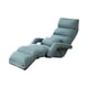 thumbnail image 4 of sofá perezoso plegable,Silla de camping ligera Sofá cama con reposabrazos individual,Silla de sofá de piso ajustable Silla de piso Tatami,Sofá cama plegable Azul 175x56x20cm, 4 of 9