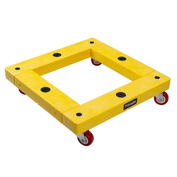 TRIMATE KD Furniture Dolly, 300Lbs Max Weight Plastic 16" x 16" x 4" Dolly