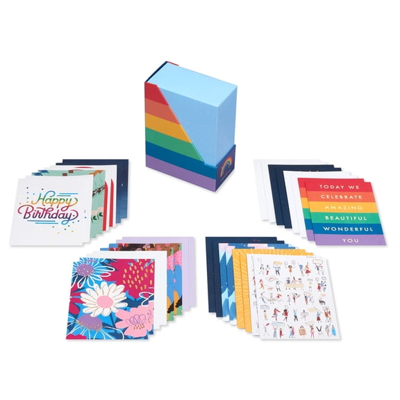 American Greetings Pride Cards, LGBTQ Bundle (32-Count)