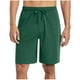 thumbnail image 1 of Pantalones Cortos de Cintura Elástica para Hombre Color Sólido Casual Beach Shorts de Verano con Botón, Algodón de Poliéster, 1 of 7