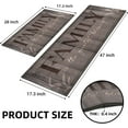 thumbnail image 6 of omezin Family Kitchen Rug Set of 2 Farmhouse Rustic Anti Fatigue Cushioned Comfort Mat or Kitchen Sink Laundry Room Memory Foam Kitchen Floor Mats Waterproof Non-Skid 17.3 x 28+17.3 x 47 Inches, 6 of 6