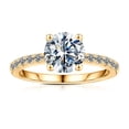 thumbnail image 1 of Anillo Turandoss con moissanita de 1,5 quilates, color D, VVS1, plata S925, 1 of 6