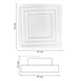 thumbnail image 4 of Lámpara Luz LED Galerias El Triunfo Para Techo Cuadrada Diseño Bordes 36W, 4 of 4